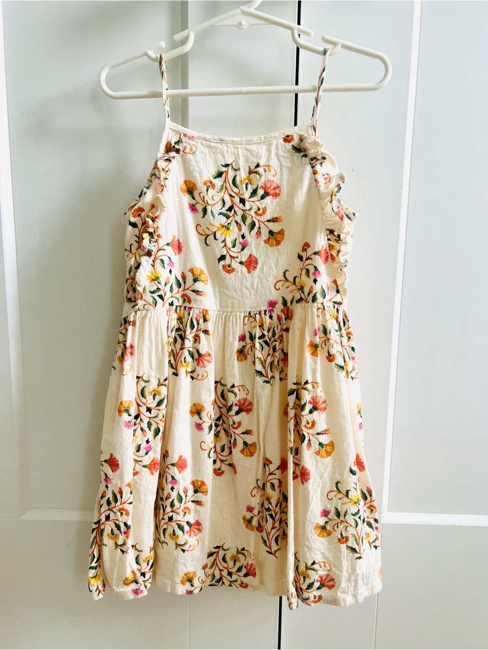 Old Navy Girls' Cream Floral Sundress size 5T